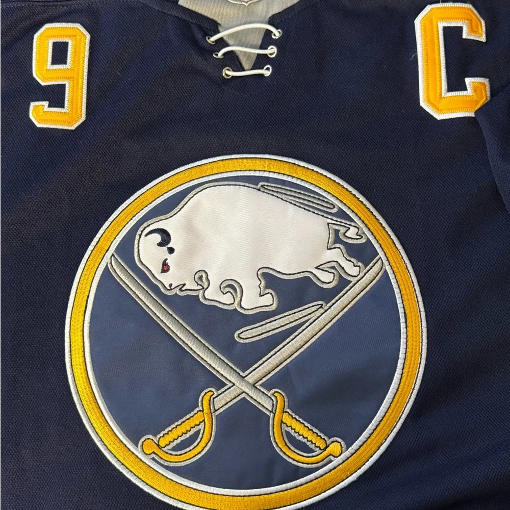 Jack Eichel Buffalo Sabers Adidas Navy and Yellow NHL Jersey